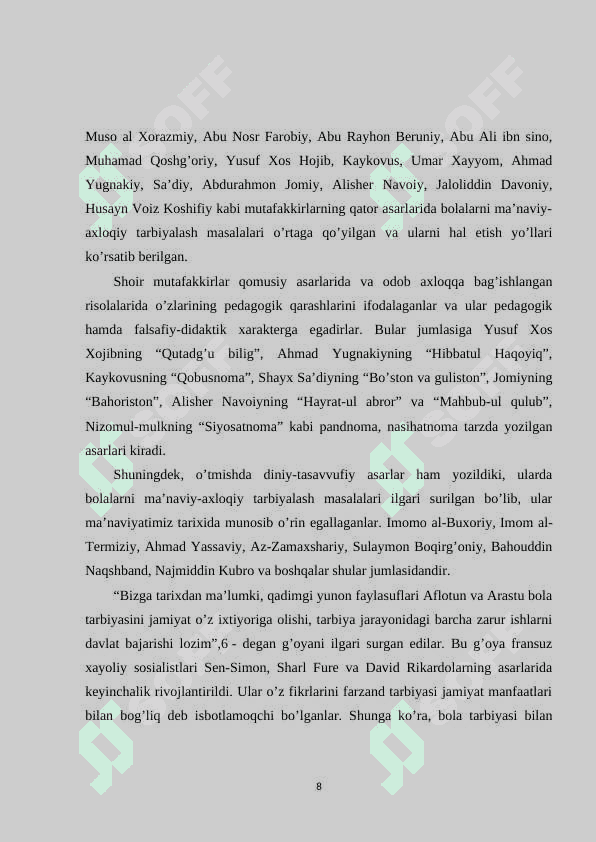 Ibn Sino oilada bolalarni sog'lom tarbiyalash masalalar 8