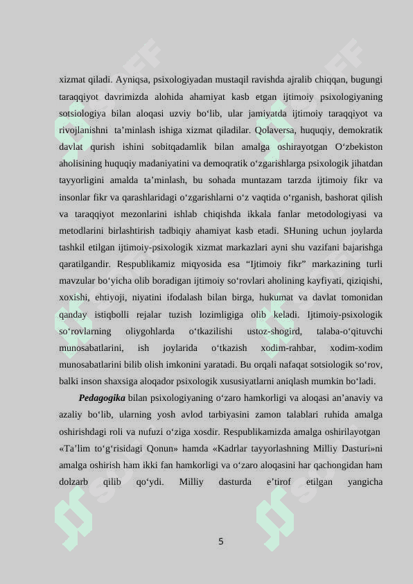 IJTIMOIY PSIXOLOGIYA FANINING TADQIQOT METODLARI 5