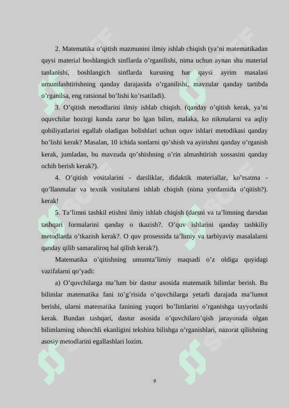 BOSHLANG’ICH SINFLARDA MATEMATIKA FANINI NOAN’ANAVIY USULDA O’QITISH 8