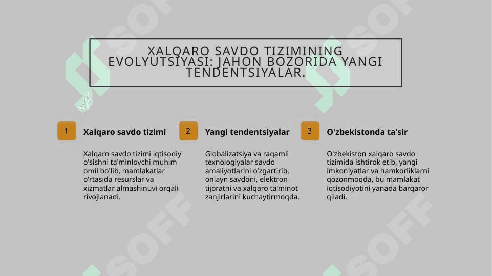 jahon bozorining rivojlanishi bugungi kundagi xolati 8
