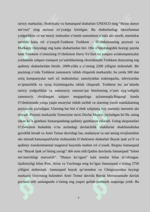 Quyi Amudaryo iqtisodiy rayonida turizm va rekratsiya sohalarining tuzilishi 7