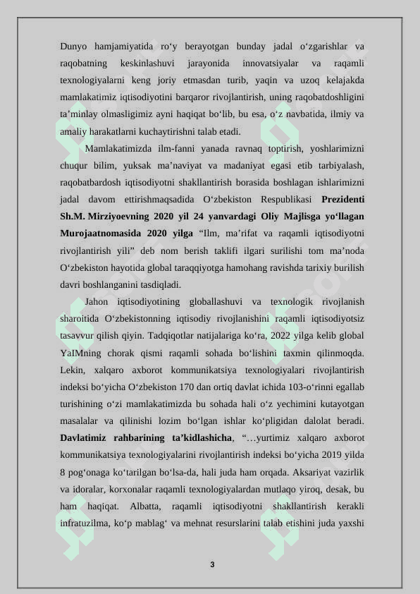 Milliy iqtisodiyotda raqamli iqtisodiyotni qo’llash 3