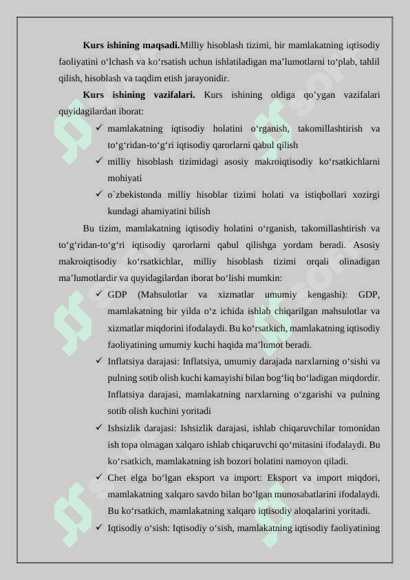 Milliy xisoblash tizimidagi asosiy makroiqtisodiy ko’rsatkichlar 3