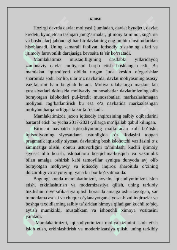 Moliyaning mohiyati va funksiyalari 2