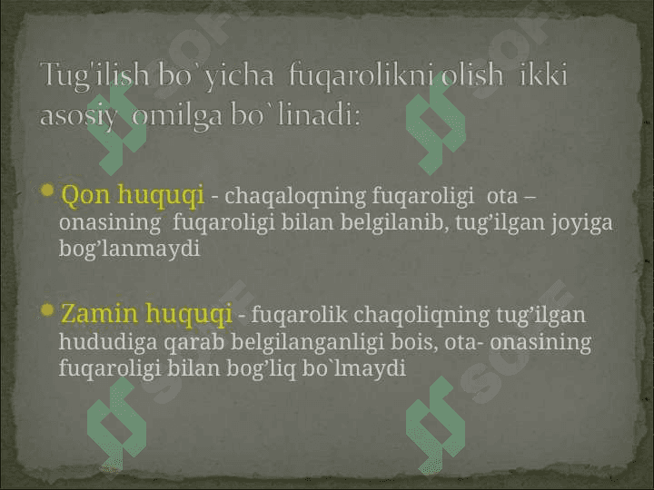 Fuqaroligi bo`lmagan va chet el fuqarolarining huquqiy holati 3