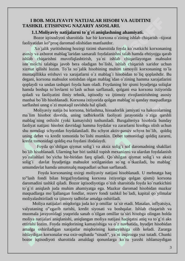 moliyaviy natijalar hisobi 3
