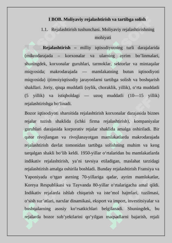 Moliyaviy rejalashtirish va moliyaviy reja, uning asosiy vazifalari 5
