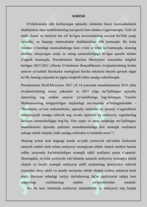 Moliyaviy rejalashtirish va moliyaviy reja, uning asosiy vazifalari  01 2