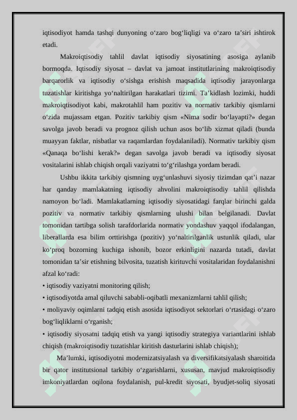 Makroiqtisodiyot jarayonlarini tahlil qiilish va prognozlash. 3