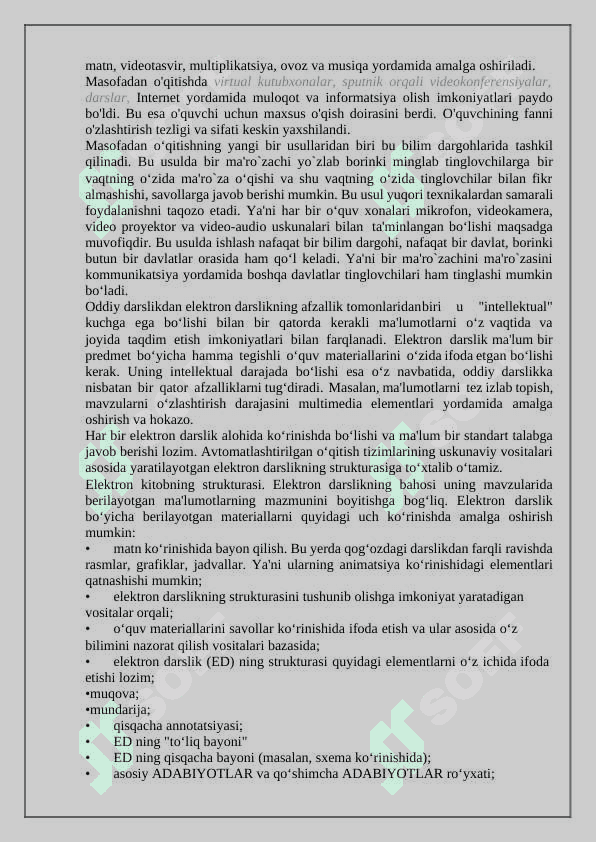 Masofali ta’lim imkoniyatlari, afzalliklari va elektron darsliklar bilan tanishish 4