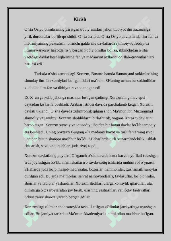 O'zbekistonda tibbiyotni rivojlantirish taxlili 2