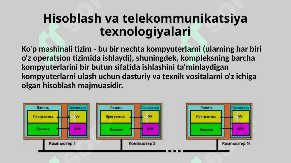 KOMPYUTERNING TIZIMLARINING ARXITEKTURASI 8