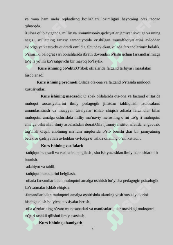 OILADA SOG’LOM TURMUSH TARZI ASOSIDA TARBIYA BERISH METODIKASI 4