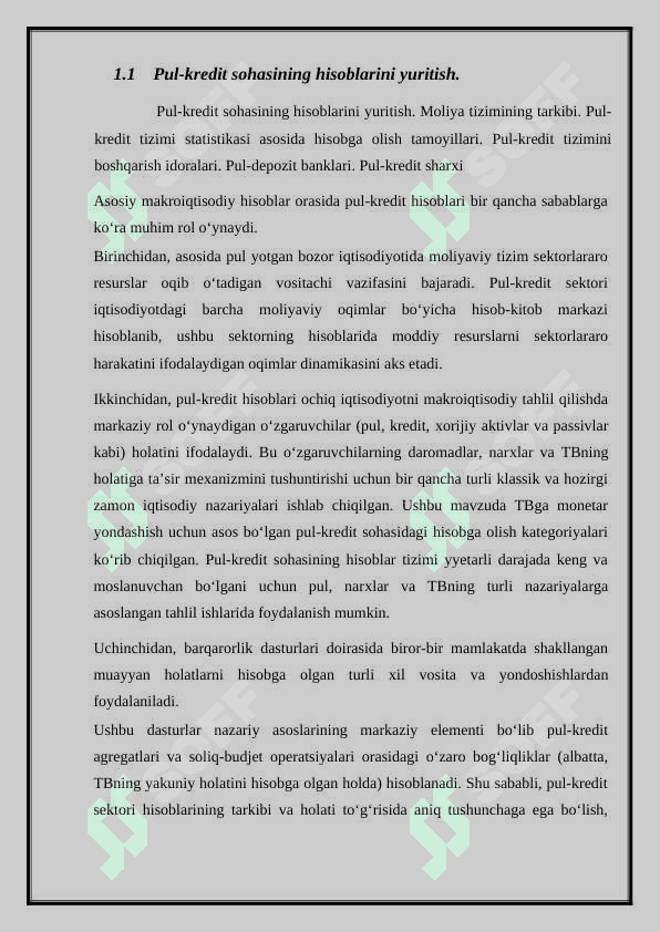 Pul-kredit sektorining iqtisodiy tahlili 4