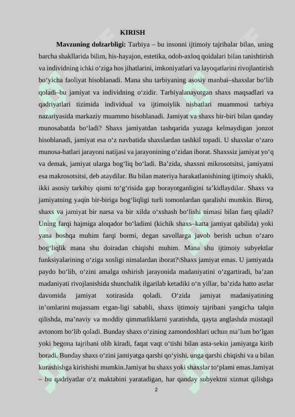 SINF RAHBARINING MA’NAVIY-MA’RIFIY ISHLARIDA SHARQ MUTAFAKKIRLARI ASARLARIDAN FOYDALANISH 2
