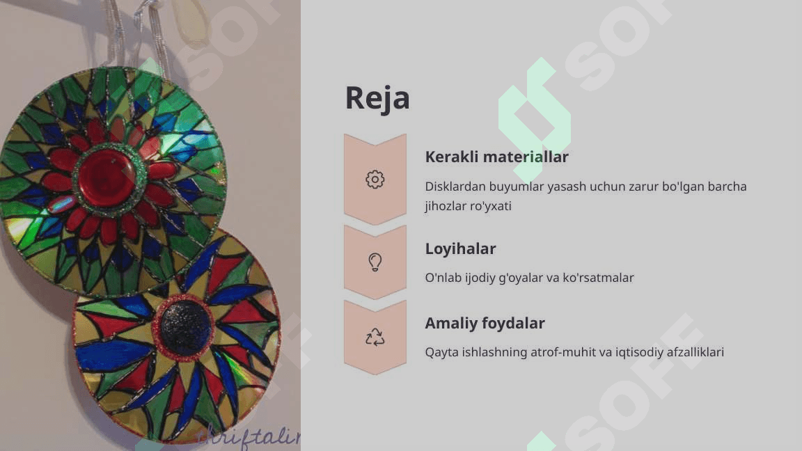 Eski disklardan turli buyumlar yasash 2
