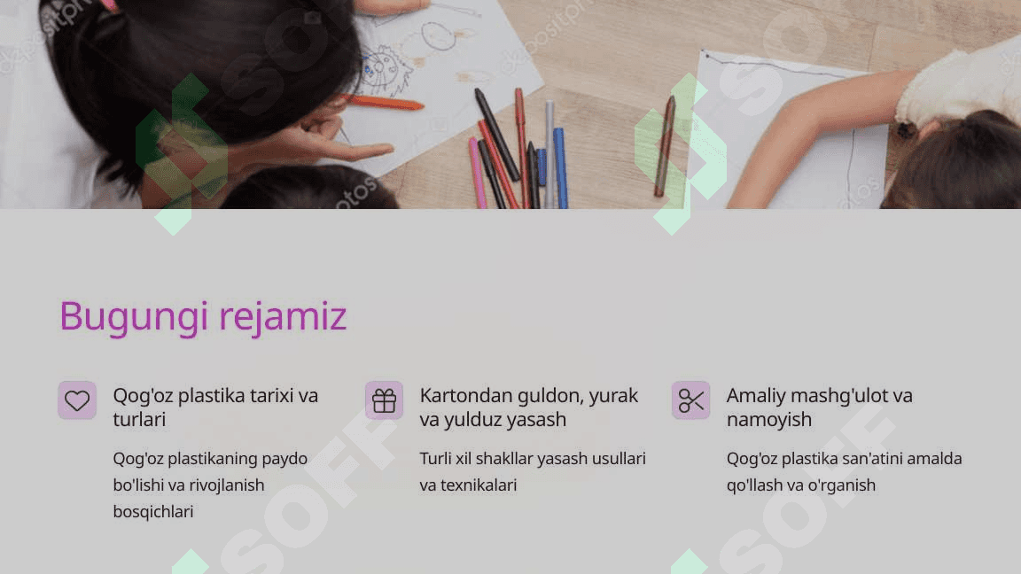 Texnologiya fanidan Qogoz plastika sanati 2