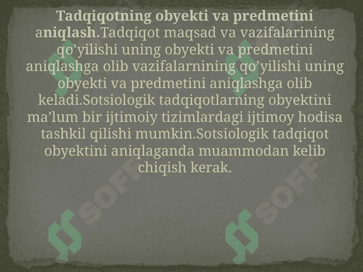 Aniq sotsiologik tadqiqotlar va ularni huquqni muhofaza qilish oʻrganlari uchun ahamiyati 4