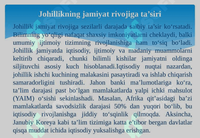Abdurauf  Fitratning “Rahbari najot” risolasidagi “Baxtsiz odamlarning ikki toifasi”ga oid qarashlari 8