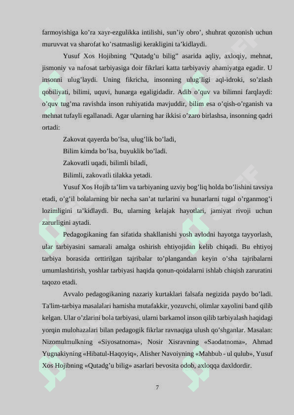 Sharq mutafakkirlarining axloqiy tarbiya haqidagi qarashlari 7
