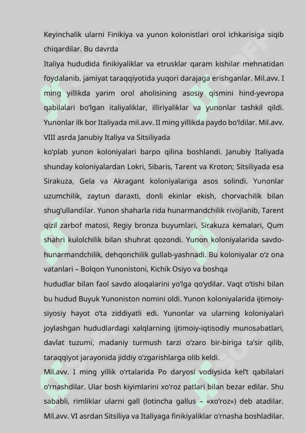 Qadimgi Rim tarixiga kirish 8