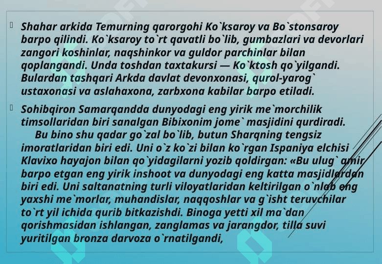 Amir Temur o'gitlarining tarbiyaviy ahamiyati 8