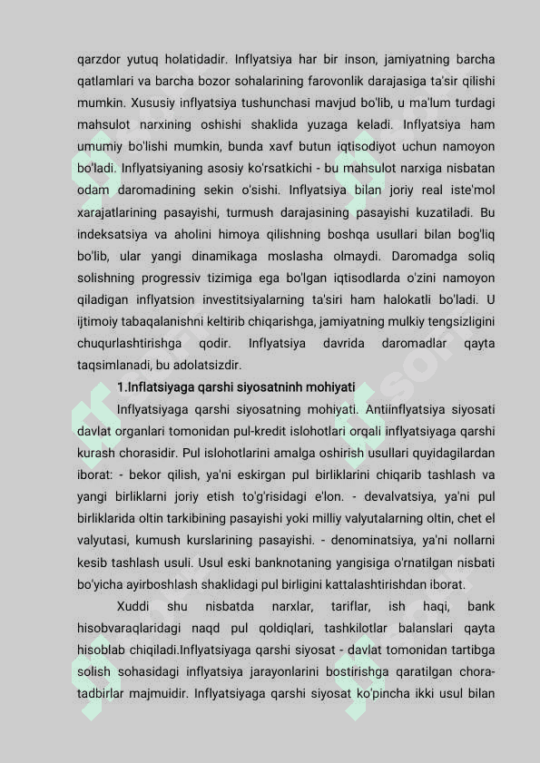 Inflatsiya jarayonlari tahlili 4