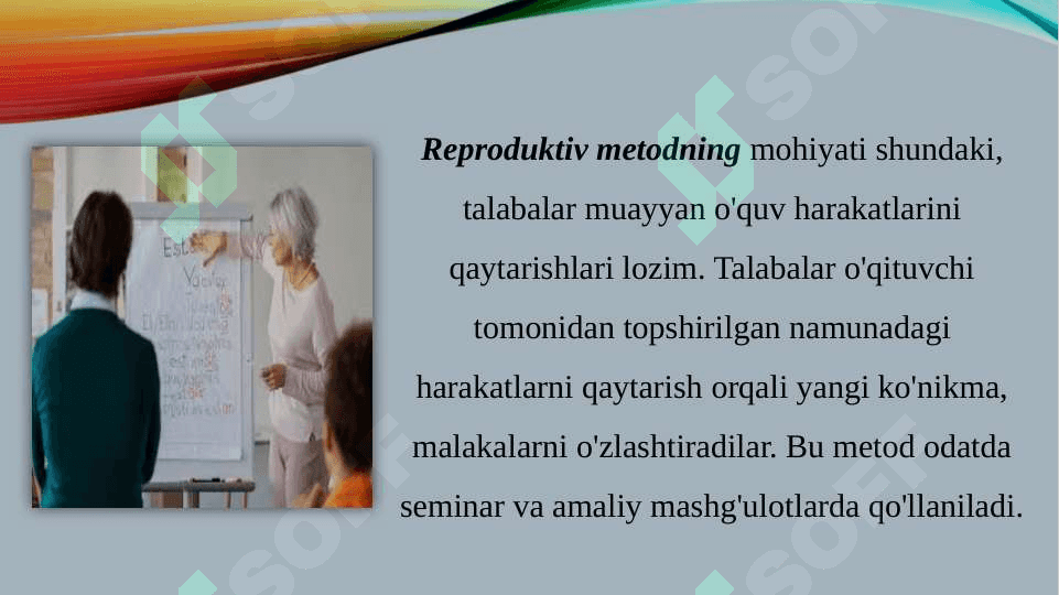 Psixologiya o'qitishning umumiy va maxsus metodikalari. 6