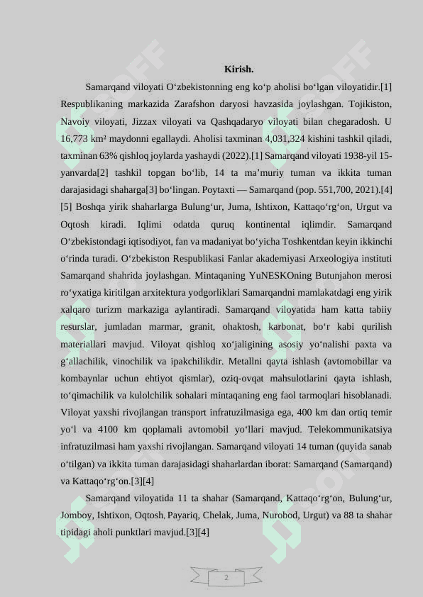Samarqand viloyati xo‘jaligi 2