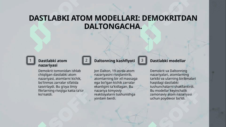 ATOM TUZILISHI.  BOR POTSULATLARI 3