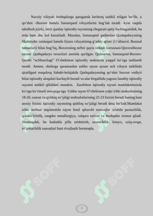 Zarafshon iqtisodiy rayoni qishloq xoʻjaligi 3