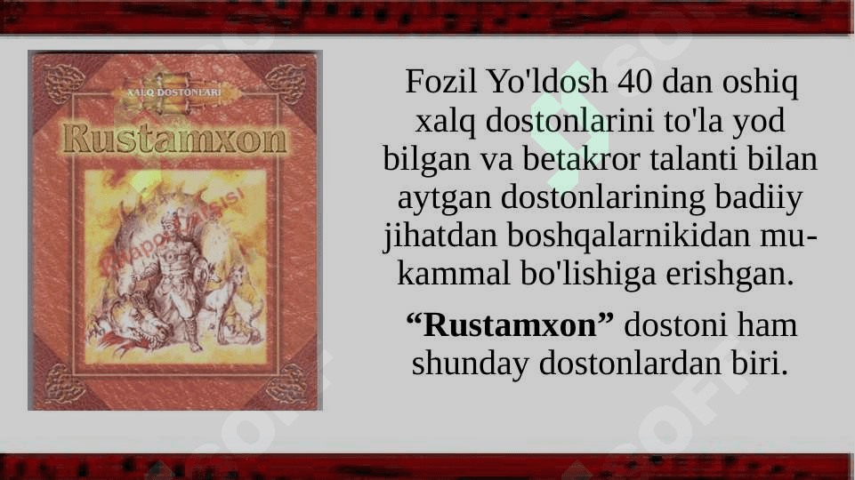 Rustamxon dostoni 5