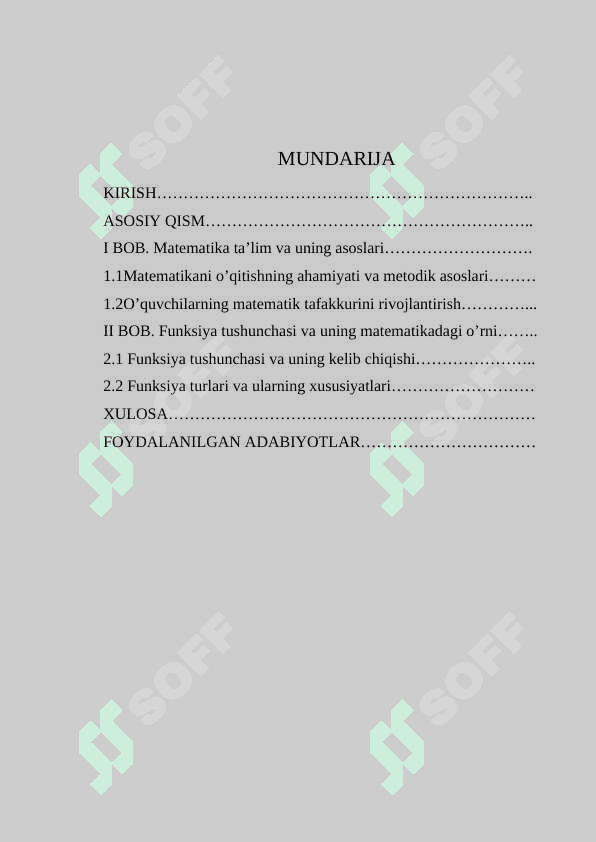 Matematikani o’qitishning ahamiyati va metodik asoslari 3