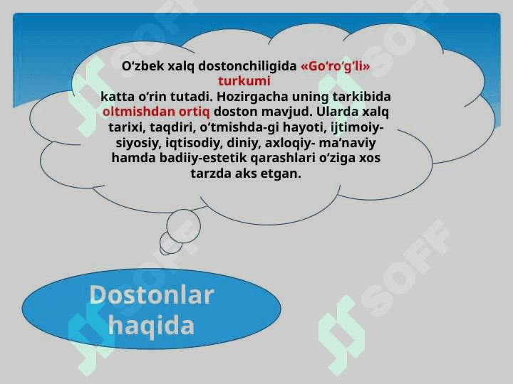 Go'ro'g'lining tug'ilishi dostoni 4