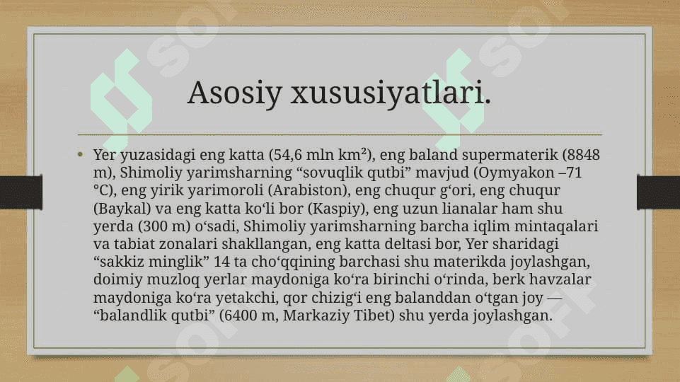 Yevrosiyoning geografik o‘rni, o‘rganilishi 2