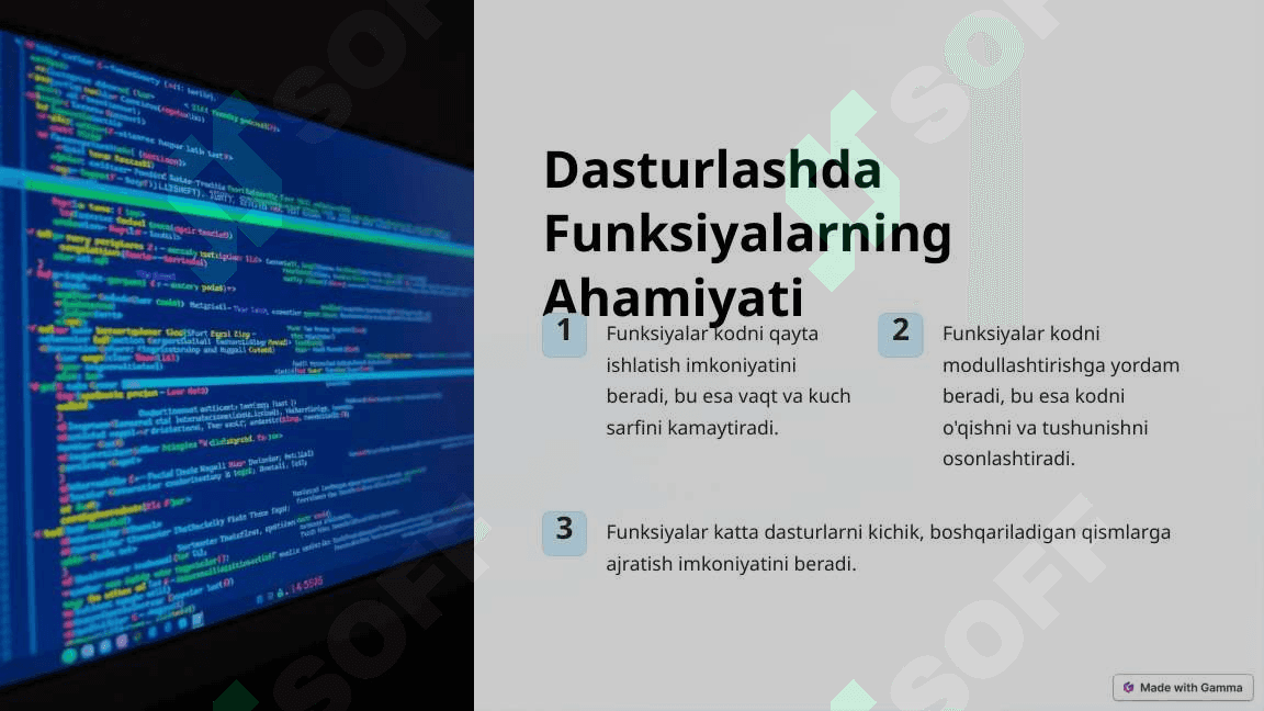 Funksiyalar:Asosiy tushunchalar va hayotimizdagi o'rni 3