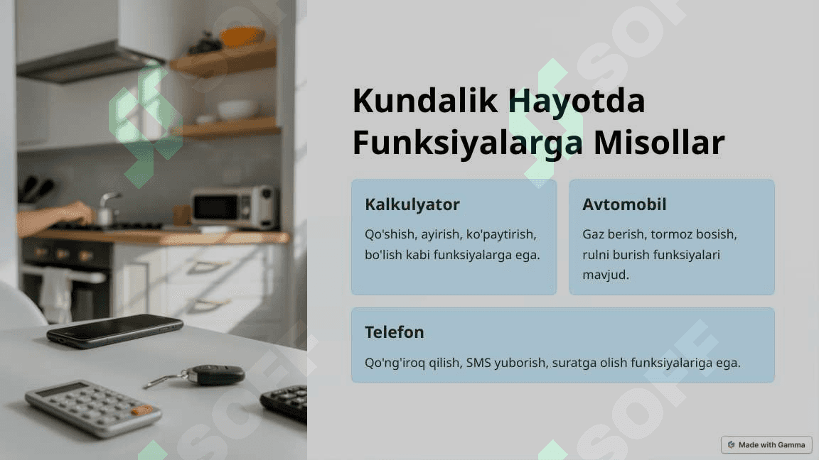 Funksiyalar:Asosiy tushunchalar va hayotimizdagi o'rni 4