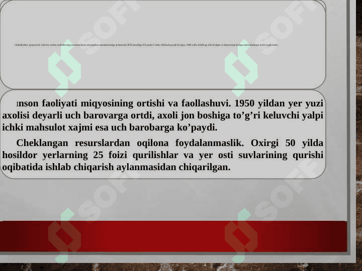 Jahon iqtisodiyotining globallashuv muammolari va ularning guruhlanishi 6
