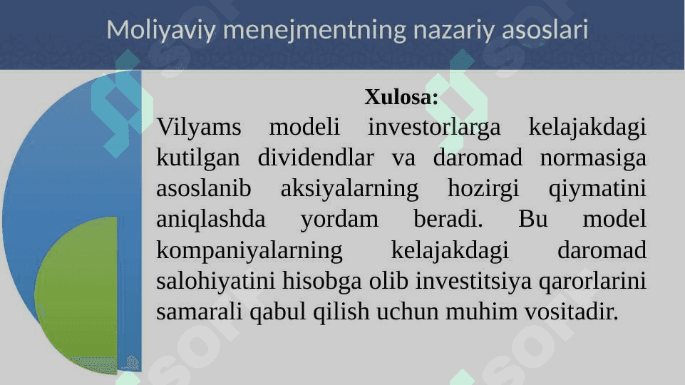 Moliyaviy menejmentning kontseptual asoslari 8
