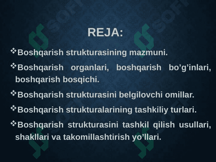 BOSHQARISHNING TASHKILIY STRUKTURALARI 2