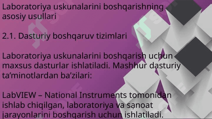 O‘quv laboratoriyasiga o‘rnatilgan uskunalarni kompyuter yordamida boshqarish 4