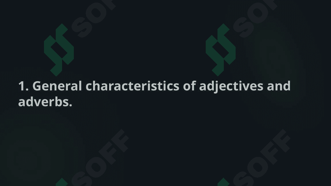 Adjectives and Adverbs 5