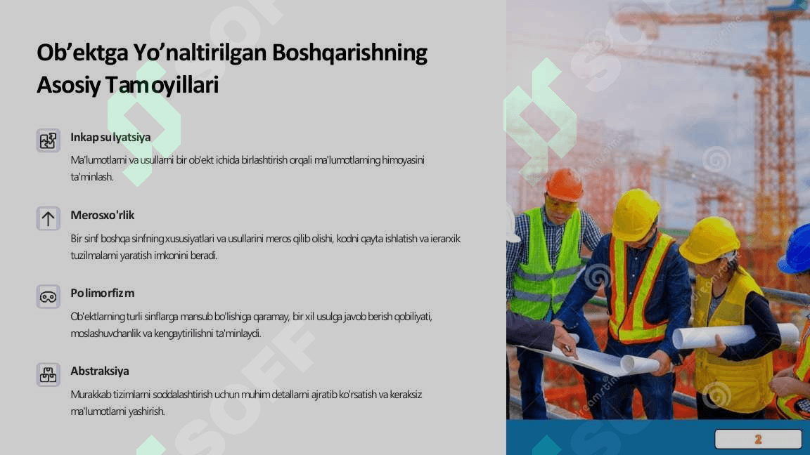 Obektga yo'naltirilgan boshqarishning tarixiy rivojlanishi va zamonaviy Tendentsiyalari 2