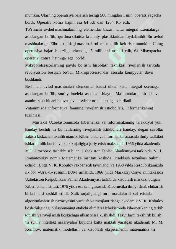 VATANIMIZDA INFORMATIKA FANINING RIVOJLANISH ISTIQBOLLARI 7