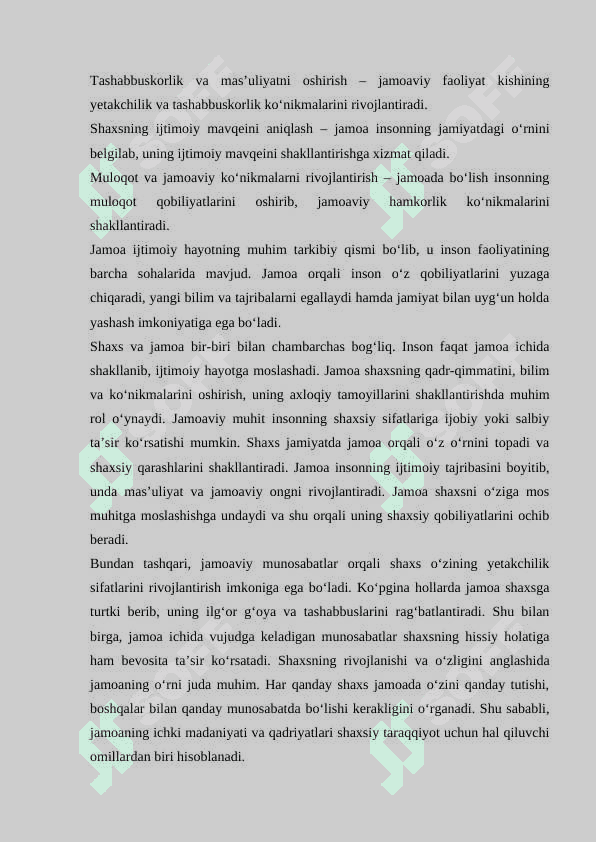 Shaxsga jamoa orqali taʼsir koʻrsatishning shakl va metodlari 8