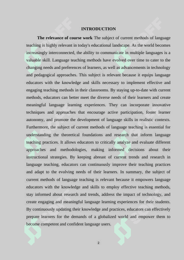 Current methods of language teaching 2