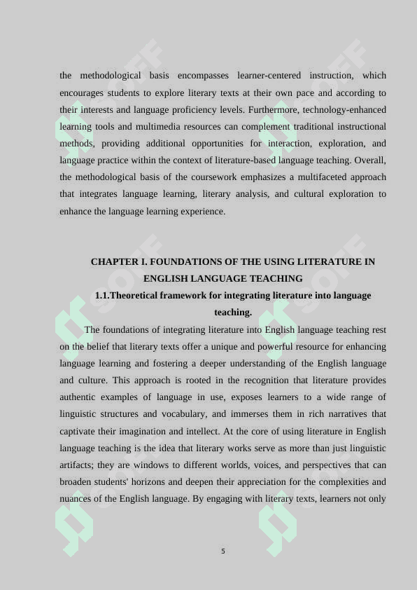 Using literature in English language teaching 5