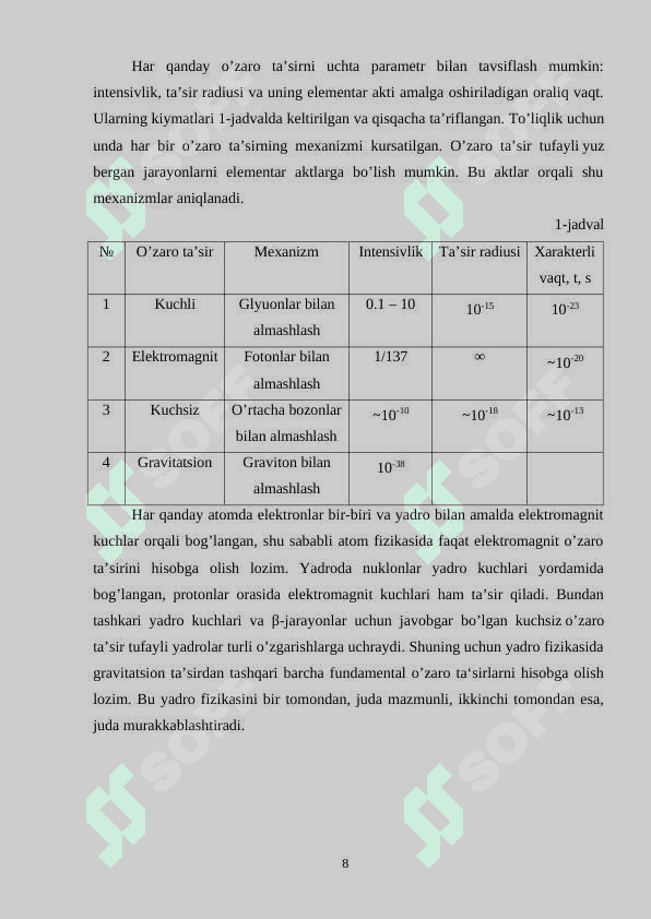 Izotop va izobar yadrolar 8