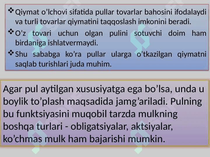 Bank tizimi. Pul kredit siyosati. 5