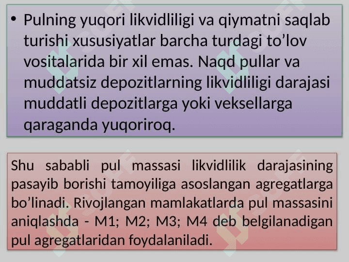 Bank tizimi. Pul kredit siyosati. 6